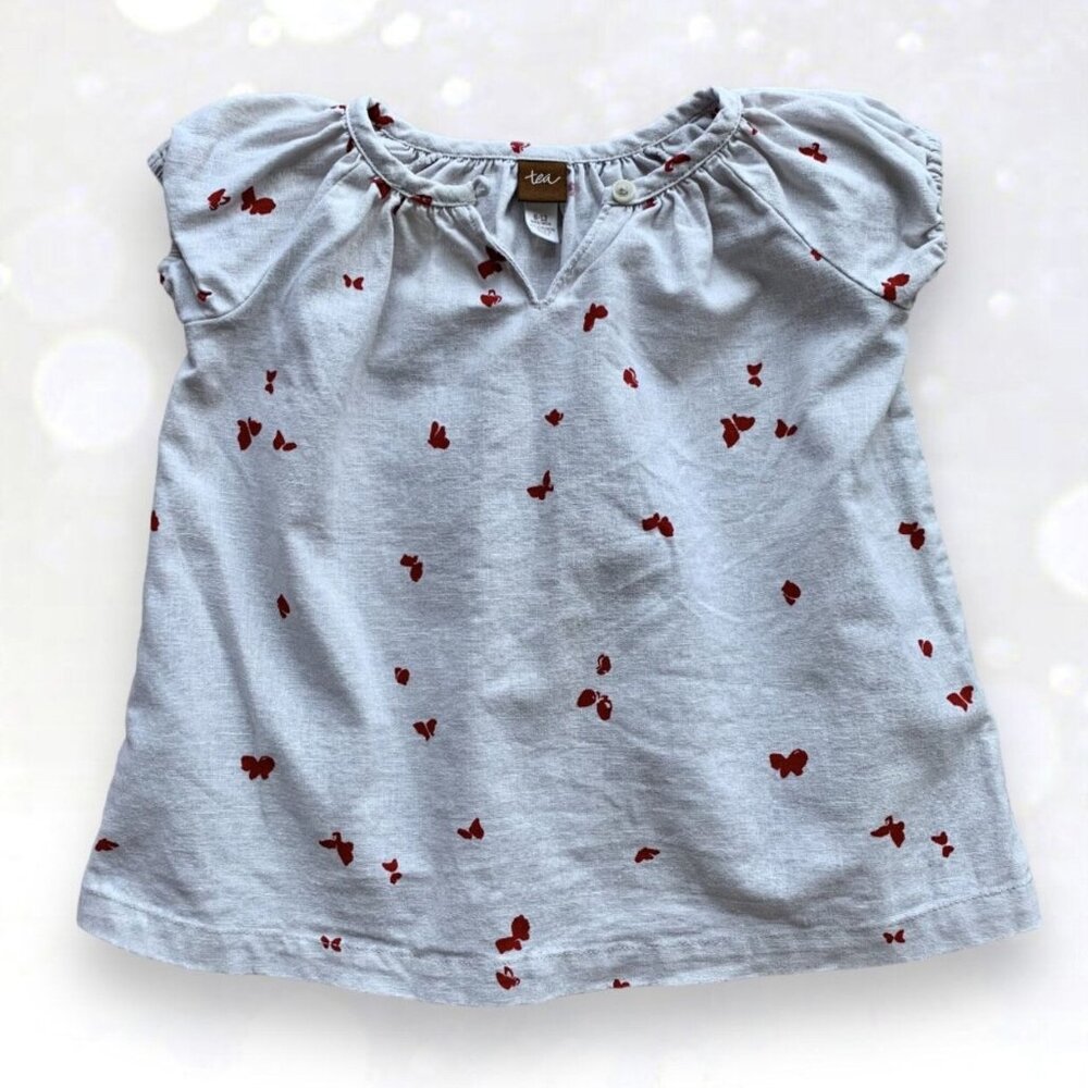Tea Collection Linen Butterfly Dress